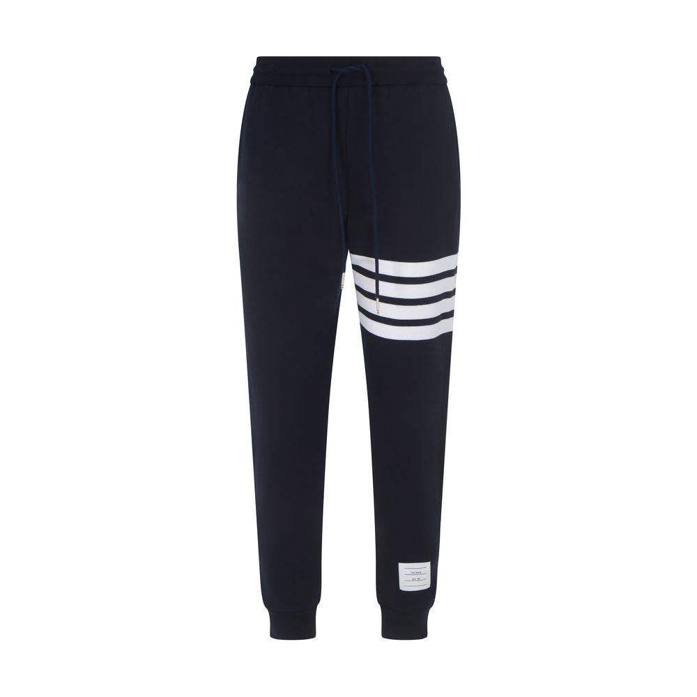 Blue Cotton Joggers (Workout Pants)