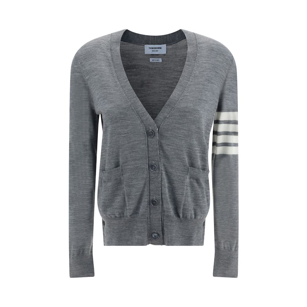 Gray Merino Wool Cardigan