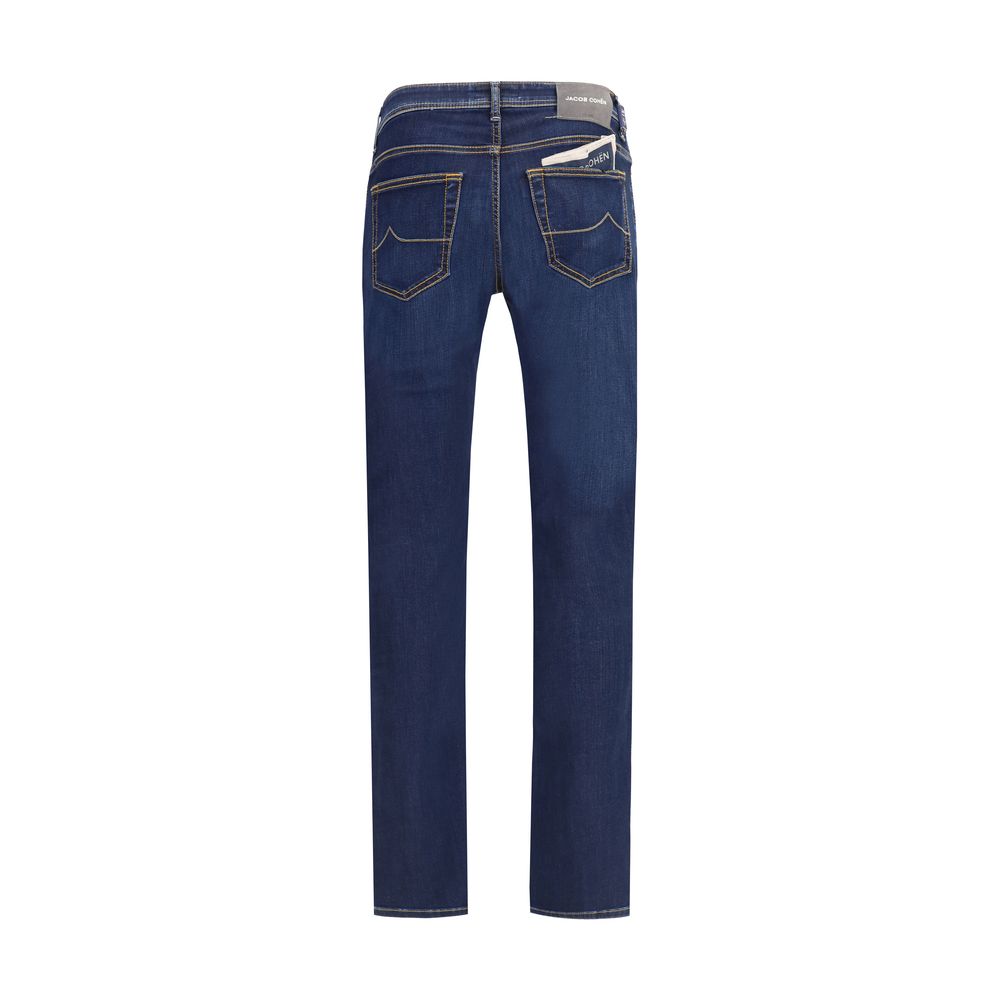 Blue Cotton Slim Fit Jeans