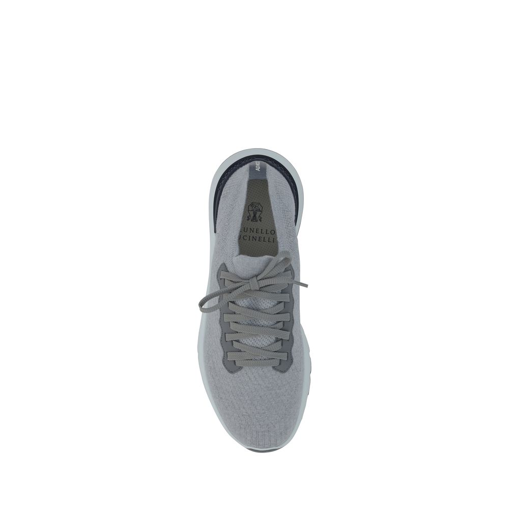 Gray Rubber Low Top Sneakers