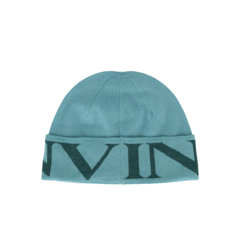 Green Virgin Wool Beanie