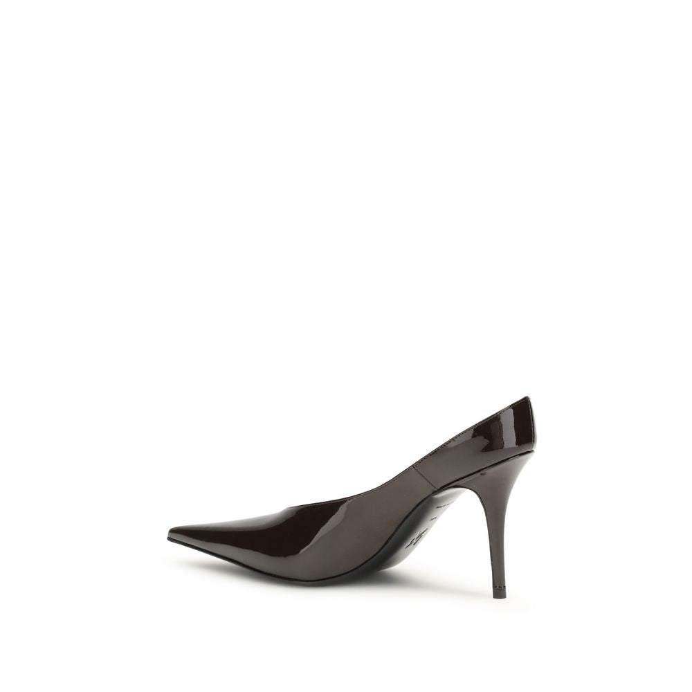 Brown Calf Leather Bos Taurus Platform Pumps