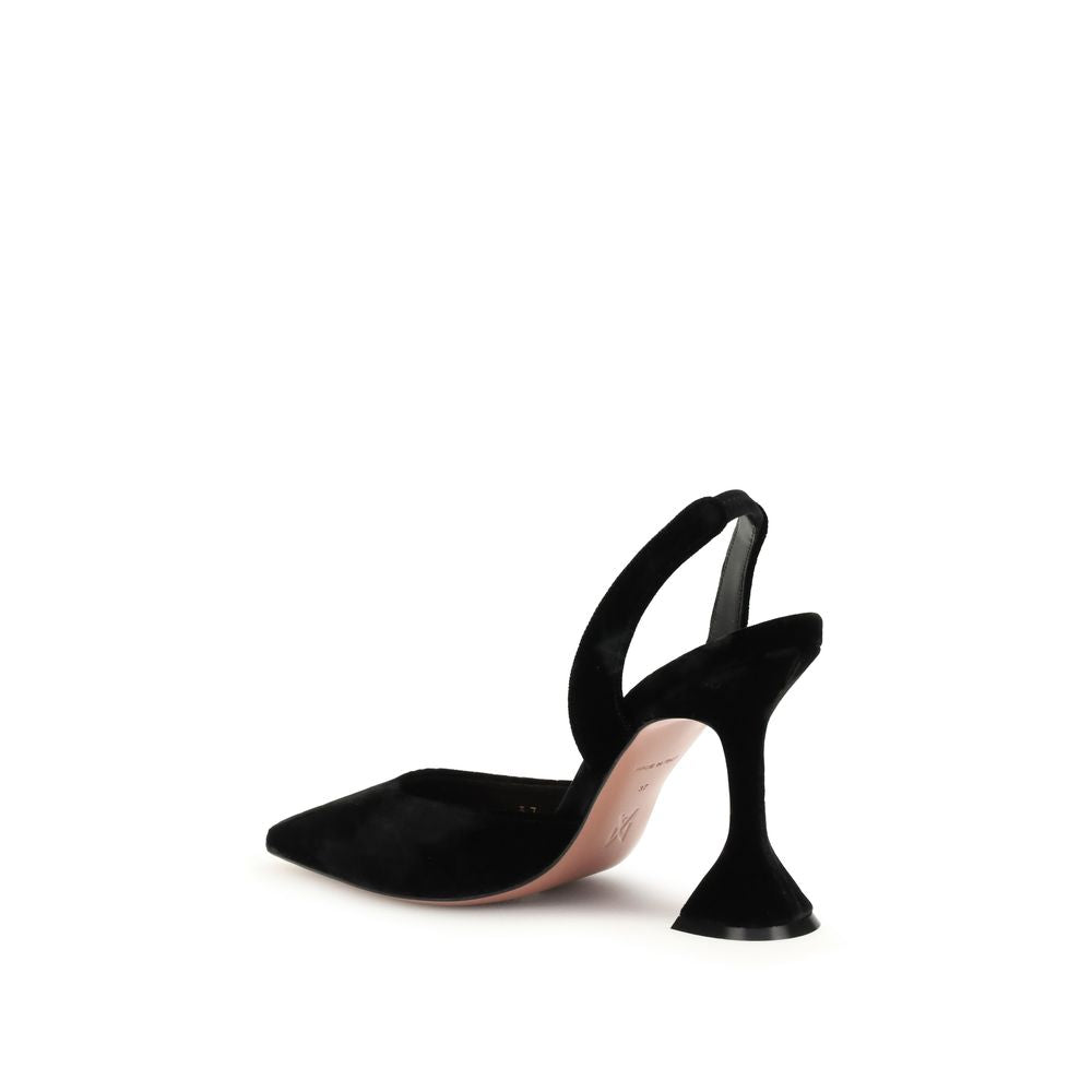Black Rubber Platform Pumps