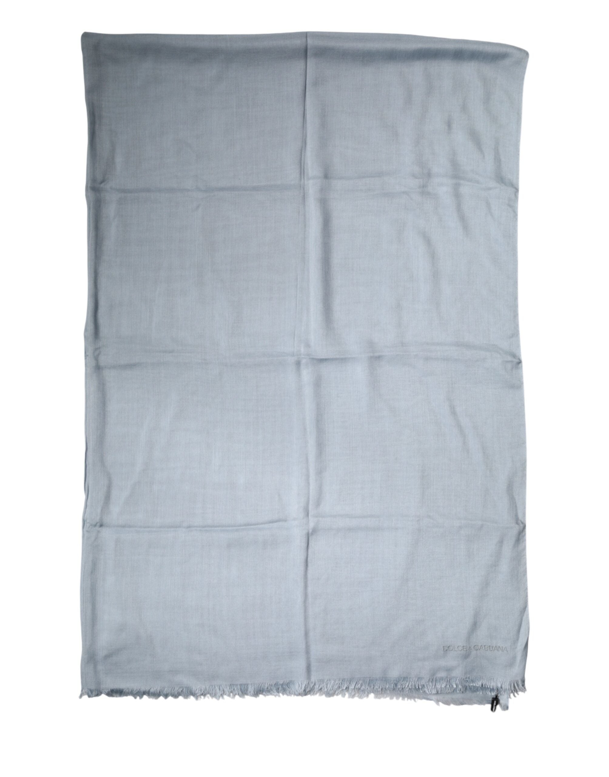 Light Blue Cashmere Knitted Shawl Scarf