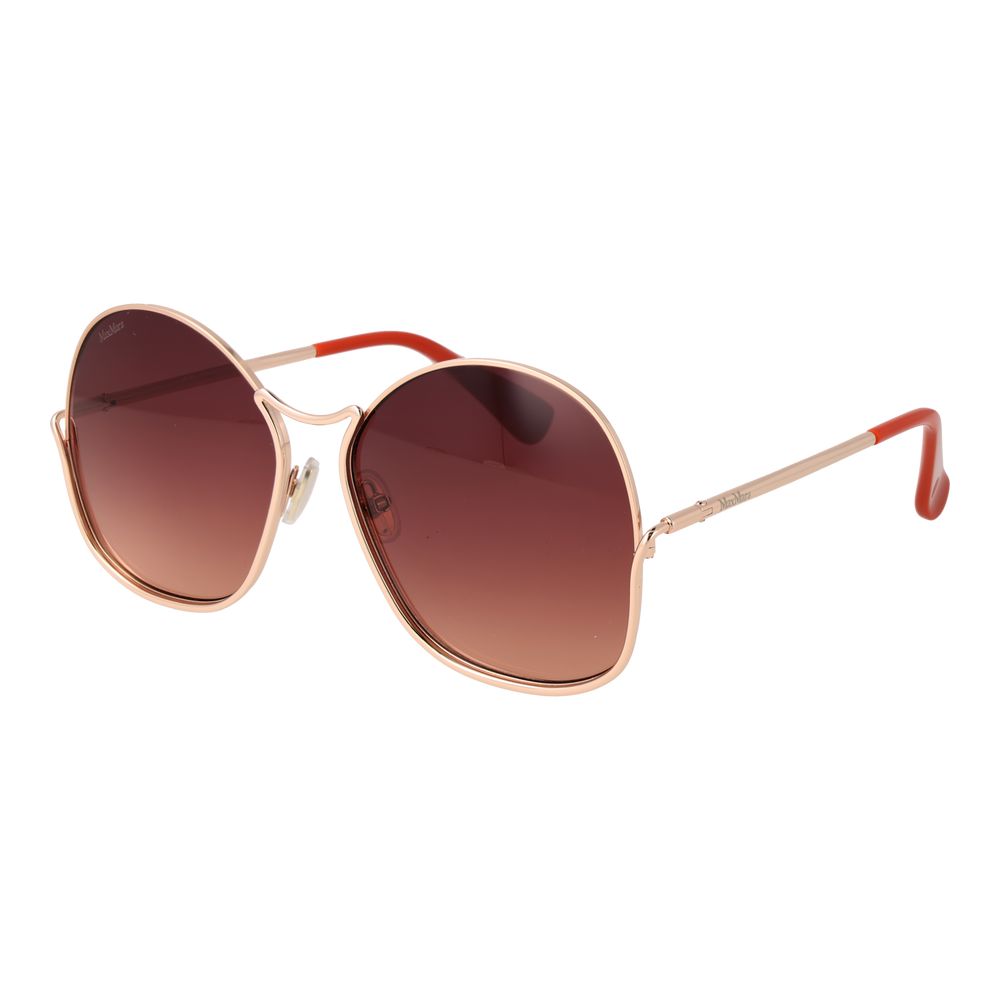 Rose Gold Metal Sunglasses