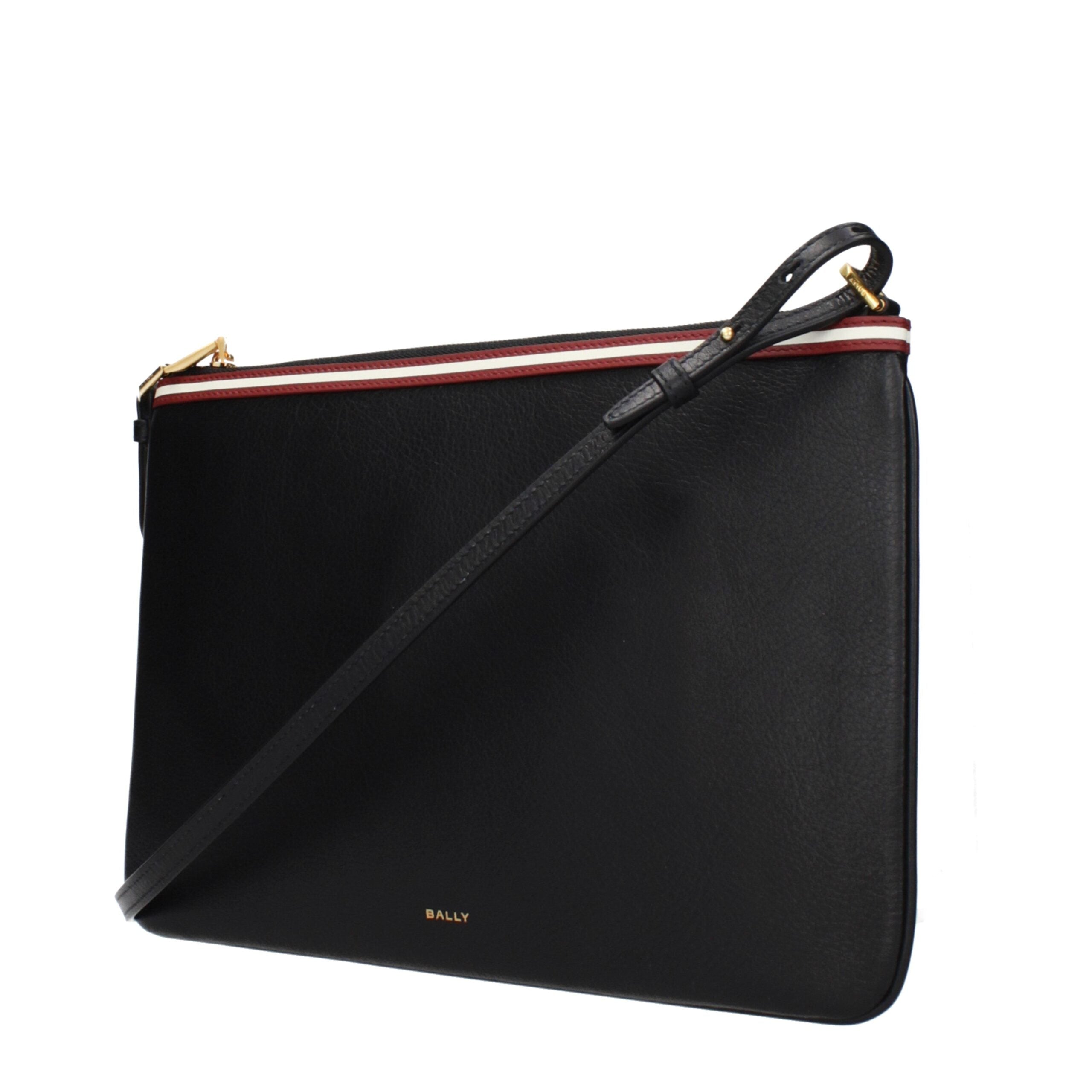 Black Leather Crossbody Bag