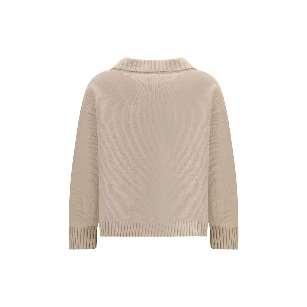 Beige Fleece Wool Top