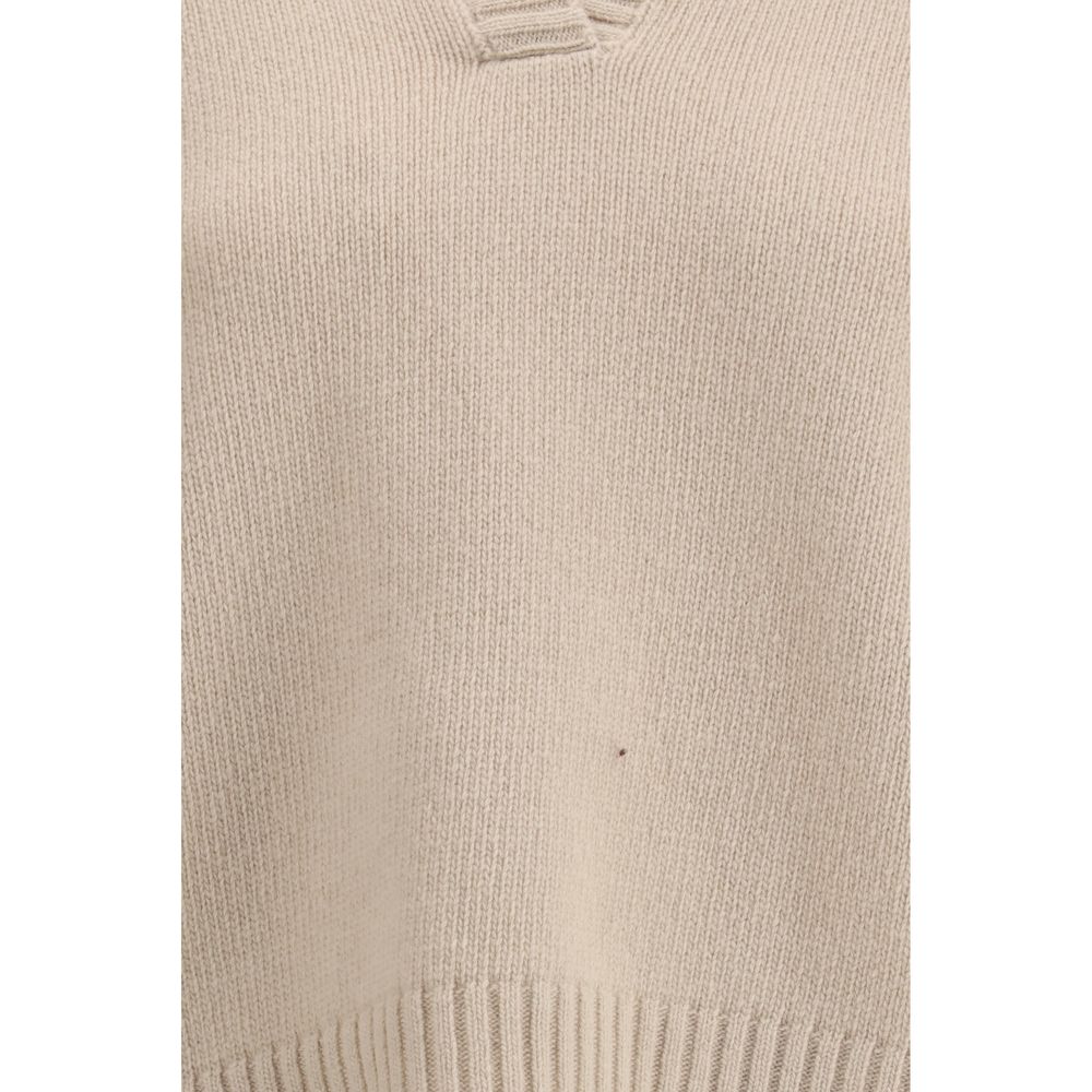 Beige Fleece Wool Top