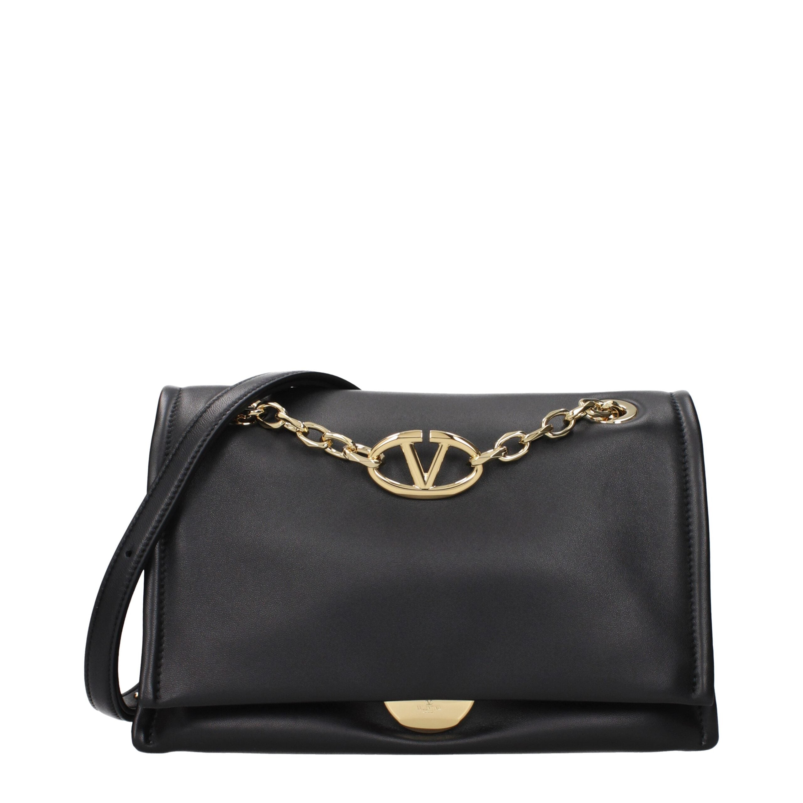 Black Leather Crossbody Bag