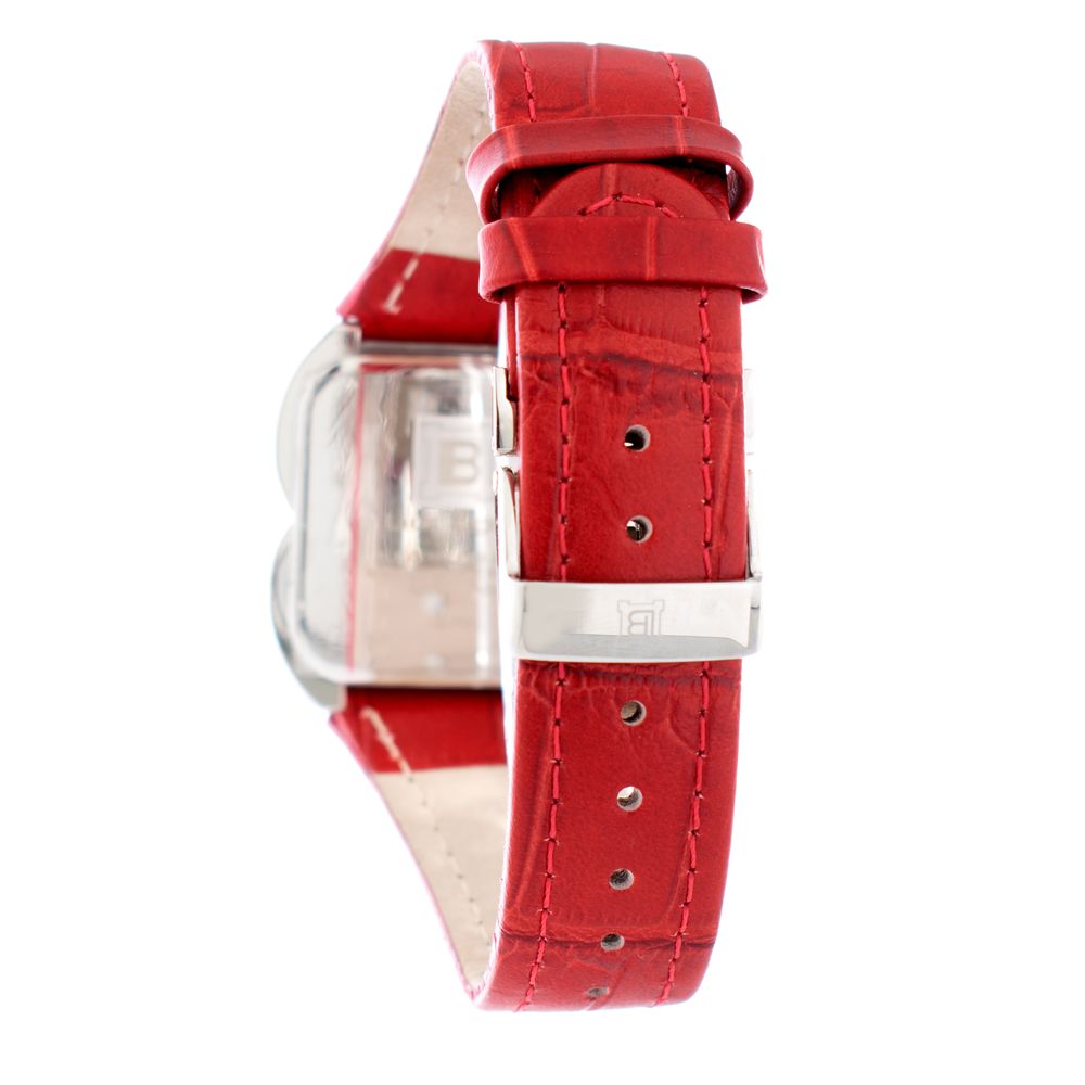 Red Leather Dress Watch