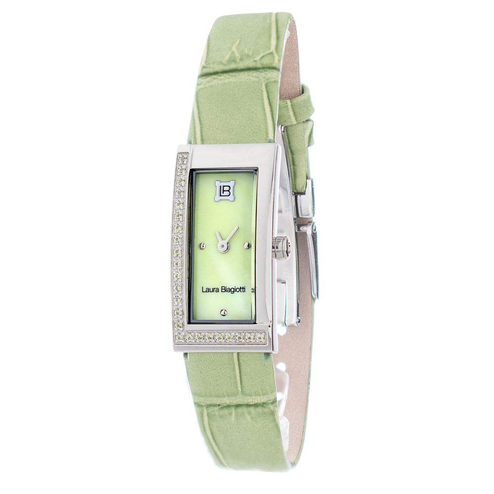 Green Leather Dress Watch