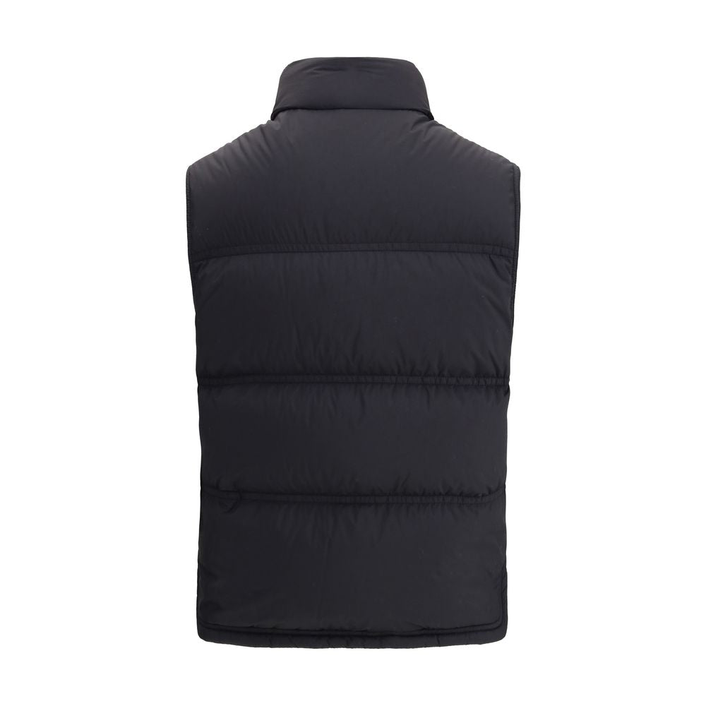 Black Polyamide Sleveless Jacket