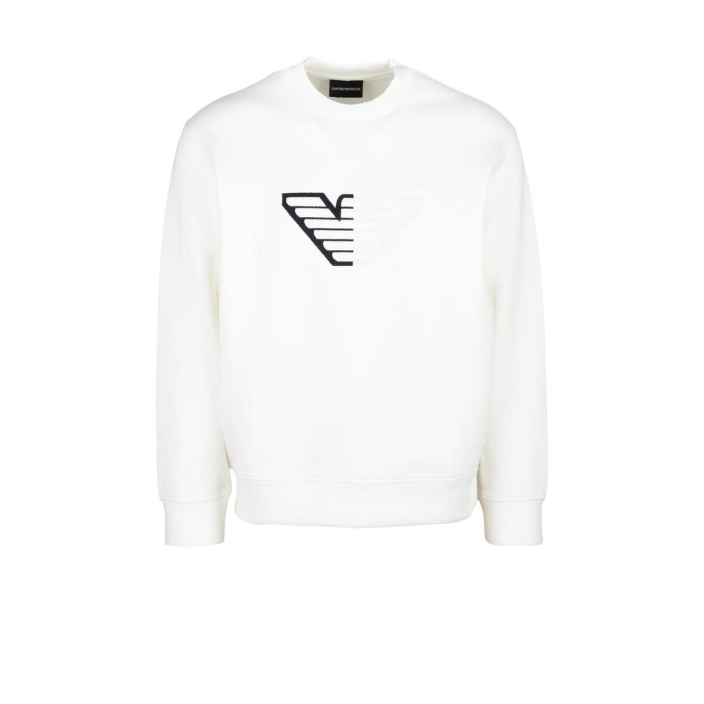 White Cotton Sweatshirt