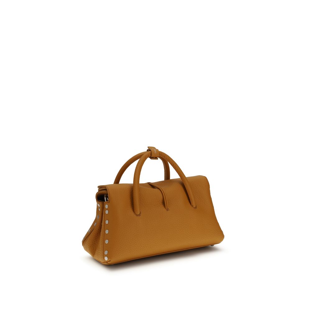 Beige Calf Leather Bos Taurus Shoulder Bag