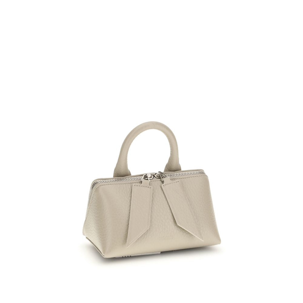 Beige Calf Leather Bos Taurus Shoulder Bag