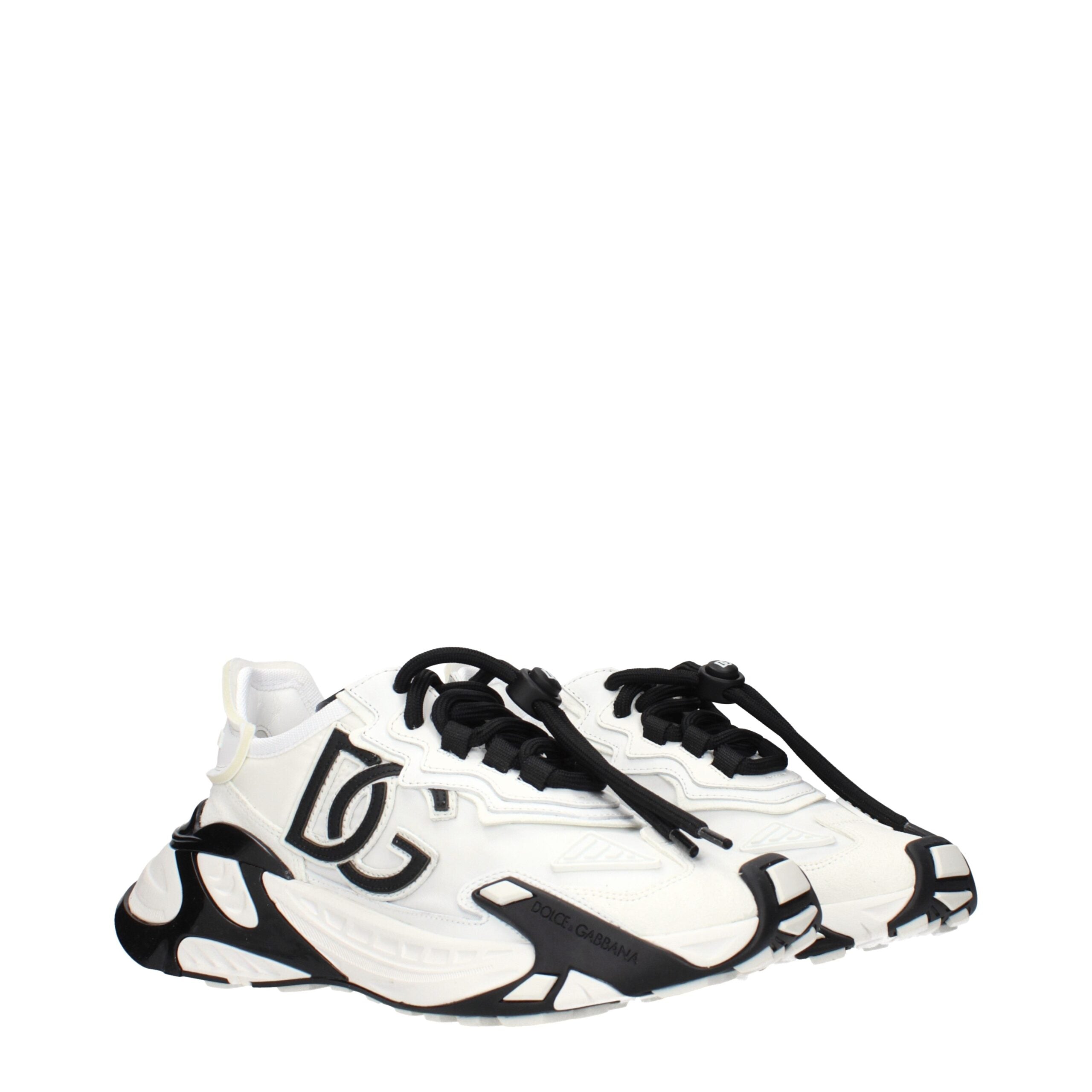 White Fabric Athletic Sneakers