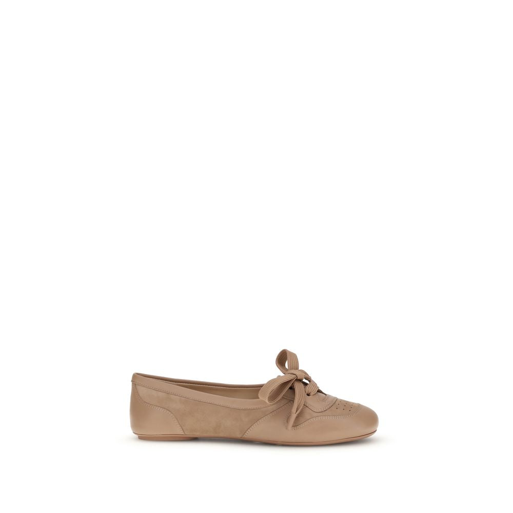 Multicolor Calf Leather Bos Taurus Ballet Flats