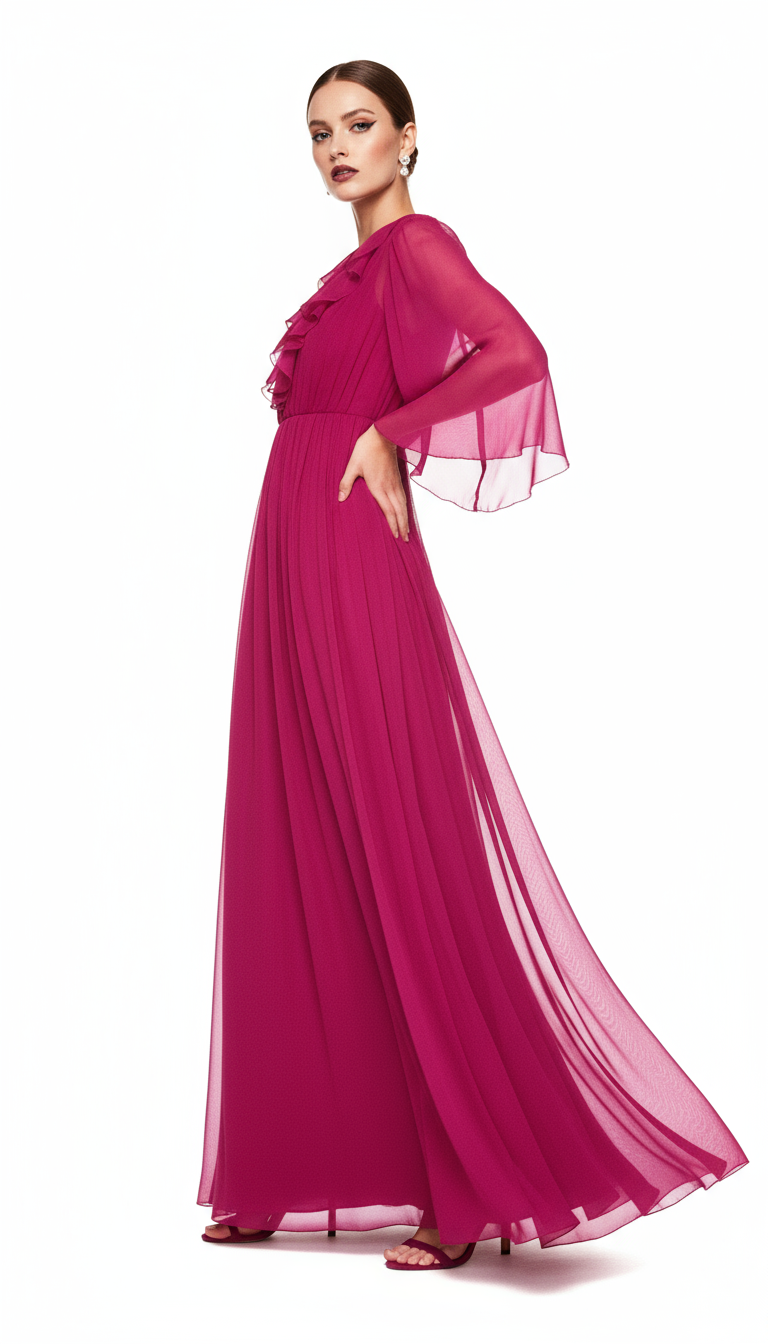 Multicolor Silk Casual Dress