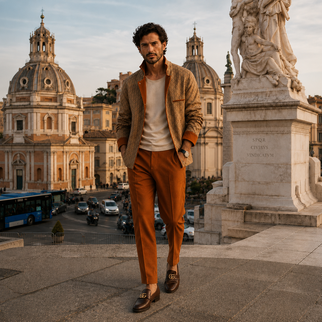 THE ROMAN AFTERNOON LOOK