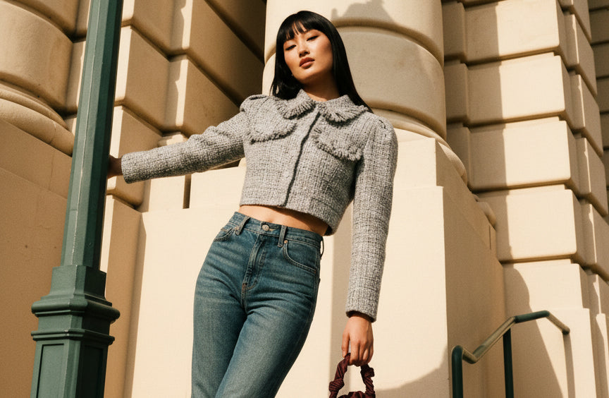 Uptown Texture: The Polished Tweed & Ruby Edit - SHOP THE LOOK