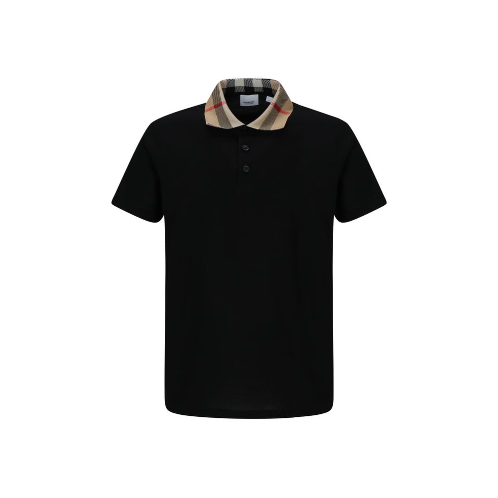 Black Cotton Polo Shirt