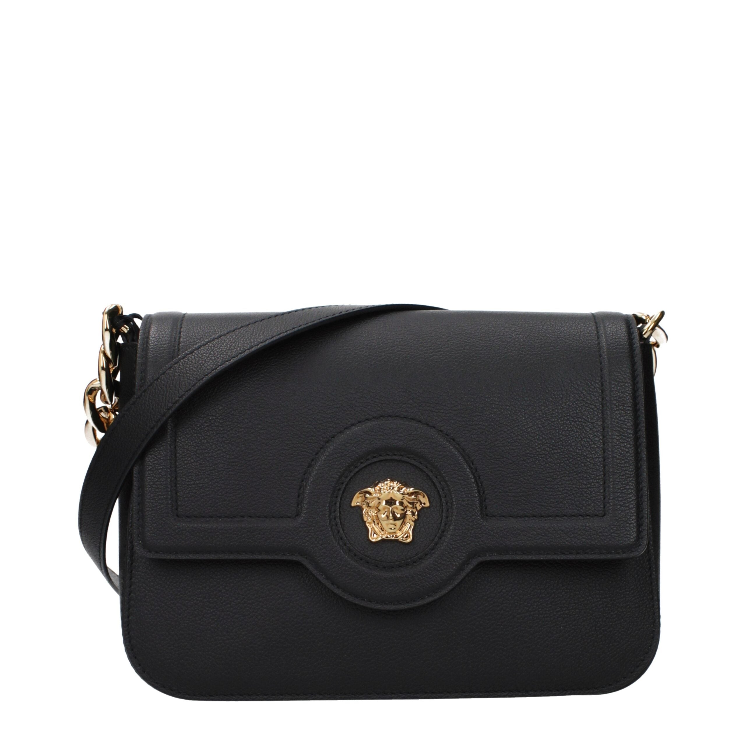 Black Leather Crossbody Bag