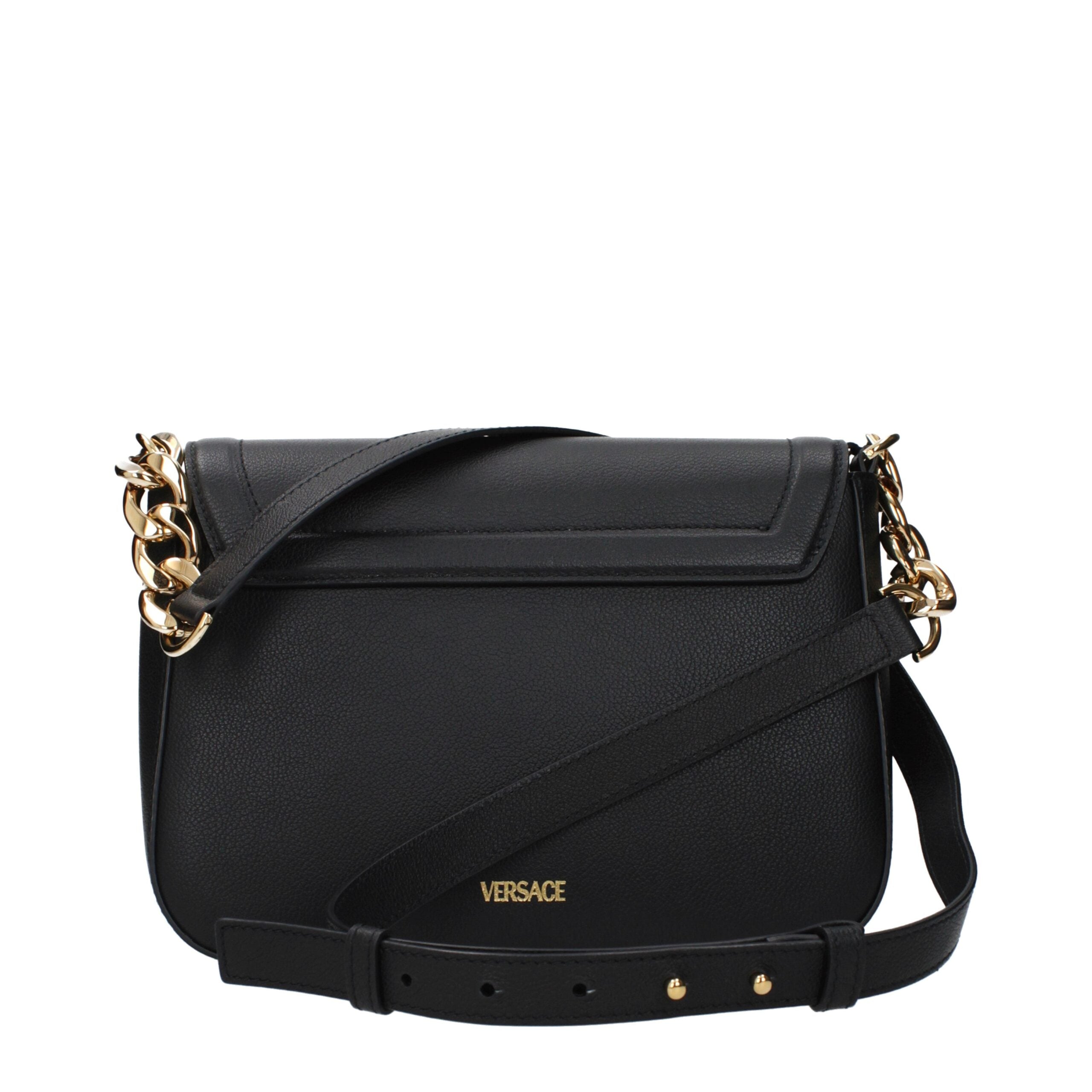 Black Leather Crossbody Bag