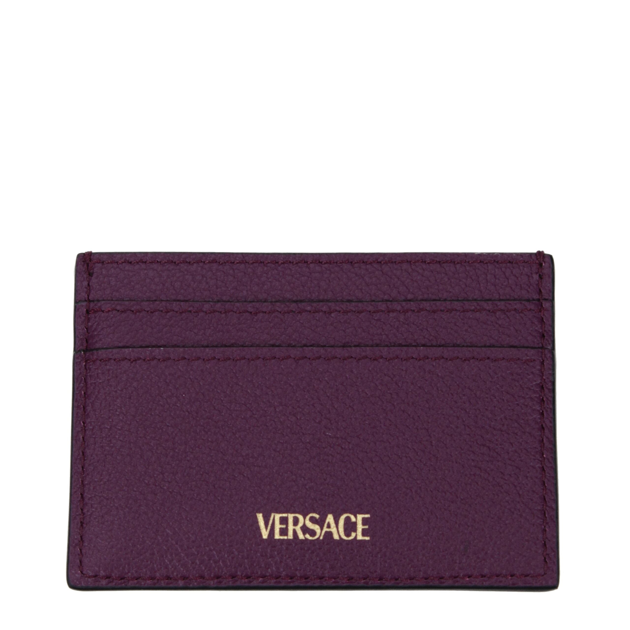 Purple Leather Cardholder