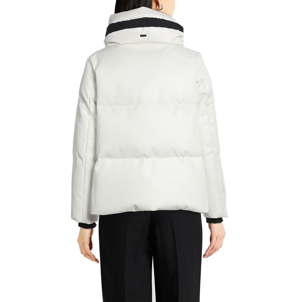 White Polyester Shell Jacket