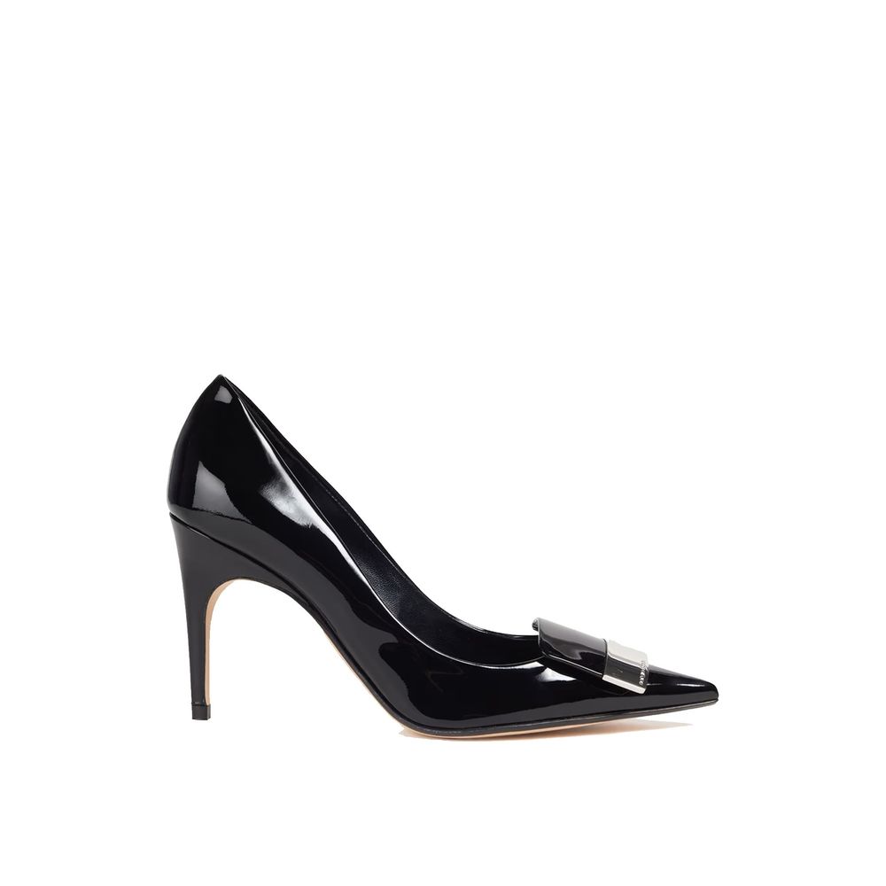 Black Calfskin Pumps