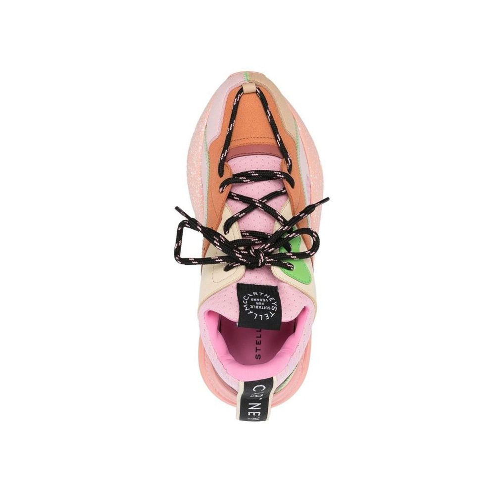 Orange Polyethylene Chunky Sneakers