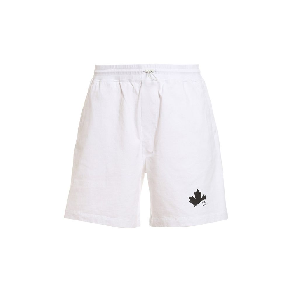 White Cotton Shorts