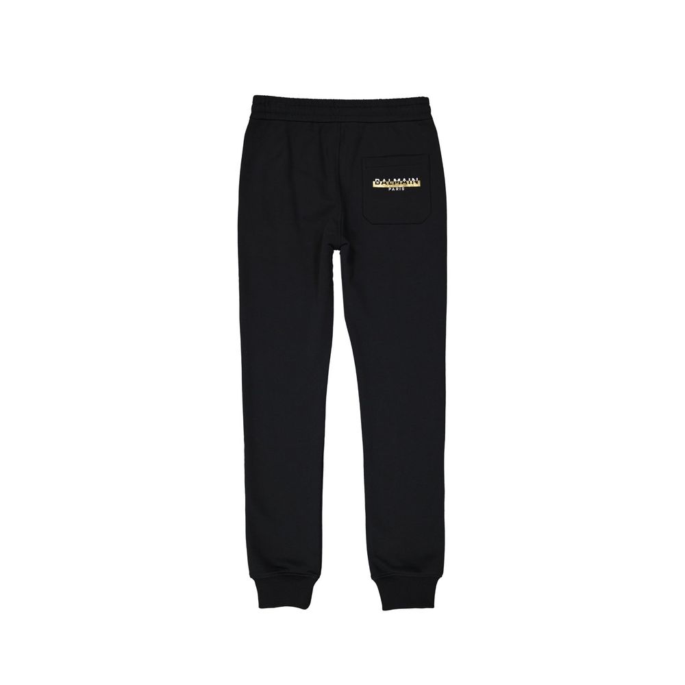 Black Cotton Joggers (Workout Pants)