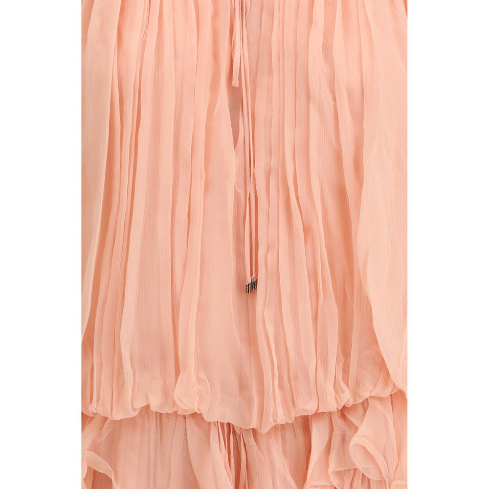 Multicolor Silk Casual Dress
