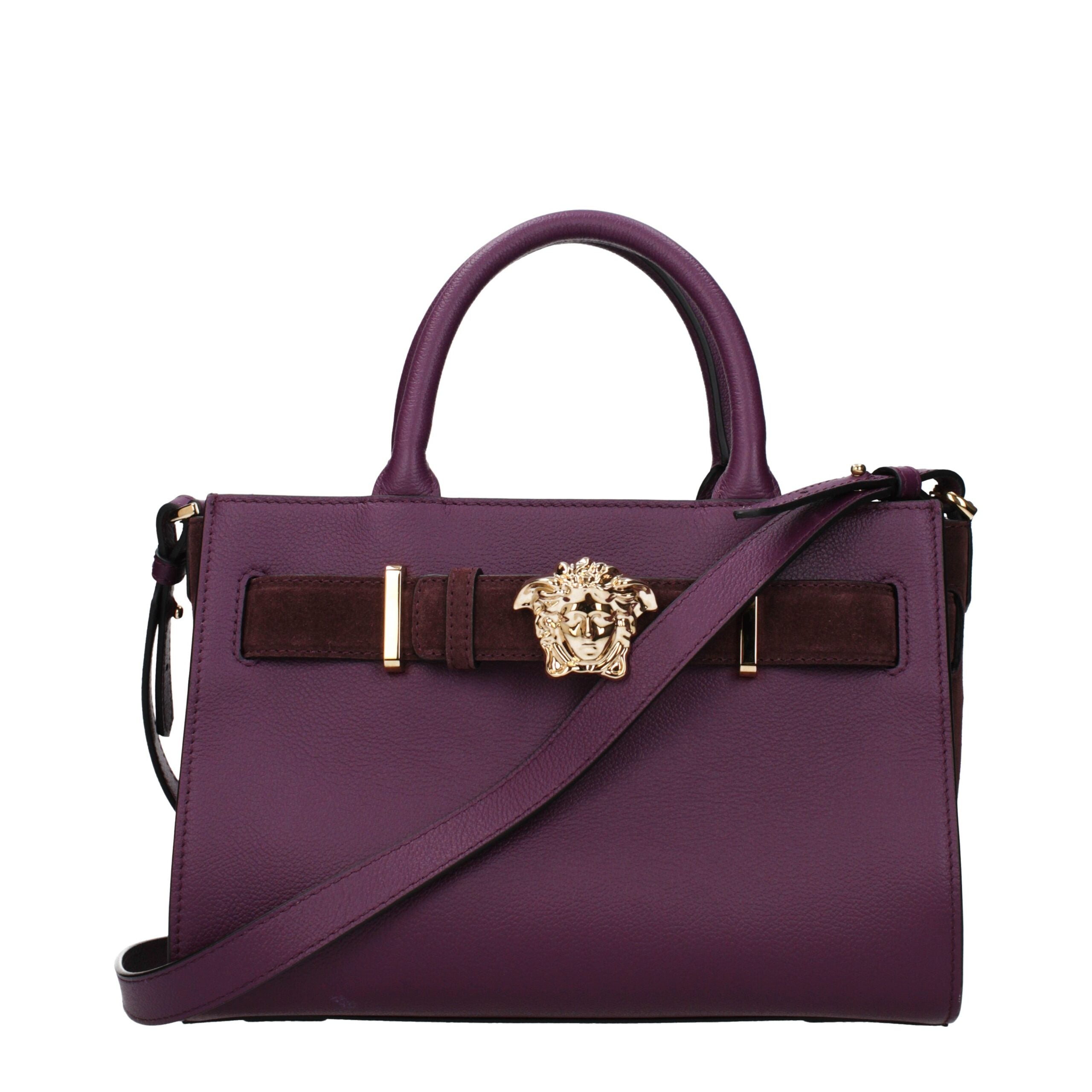 Purple Leather Handbag