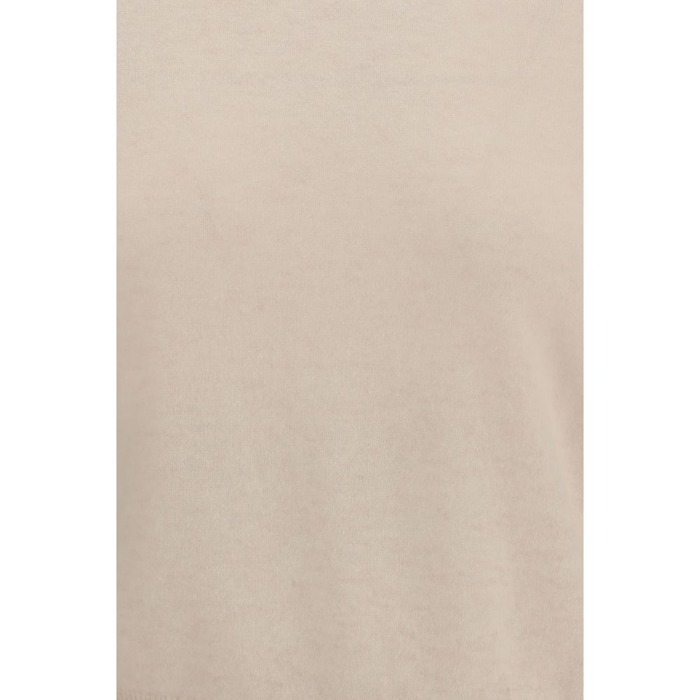 Beige Fleece Wool Sweatshirt