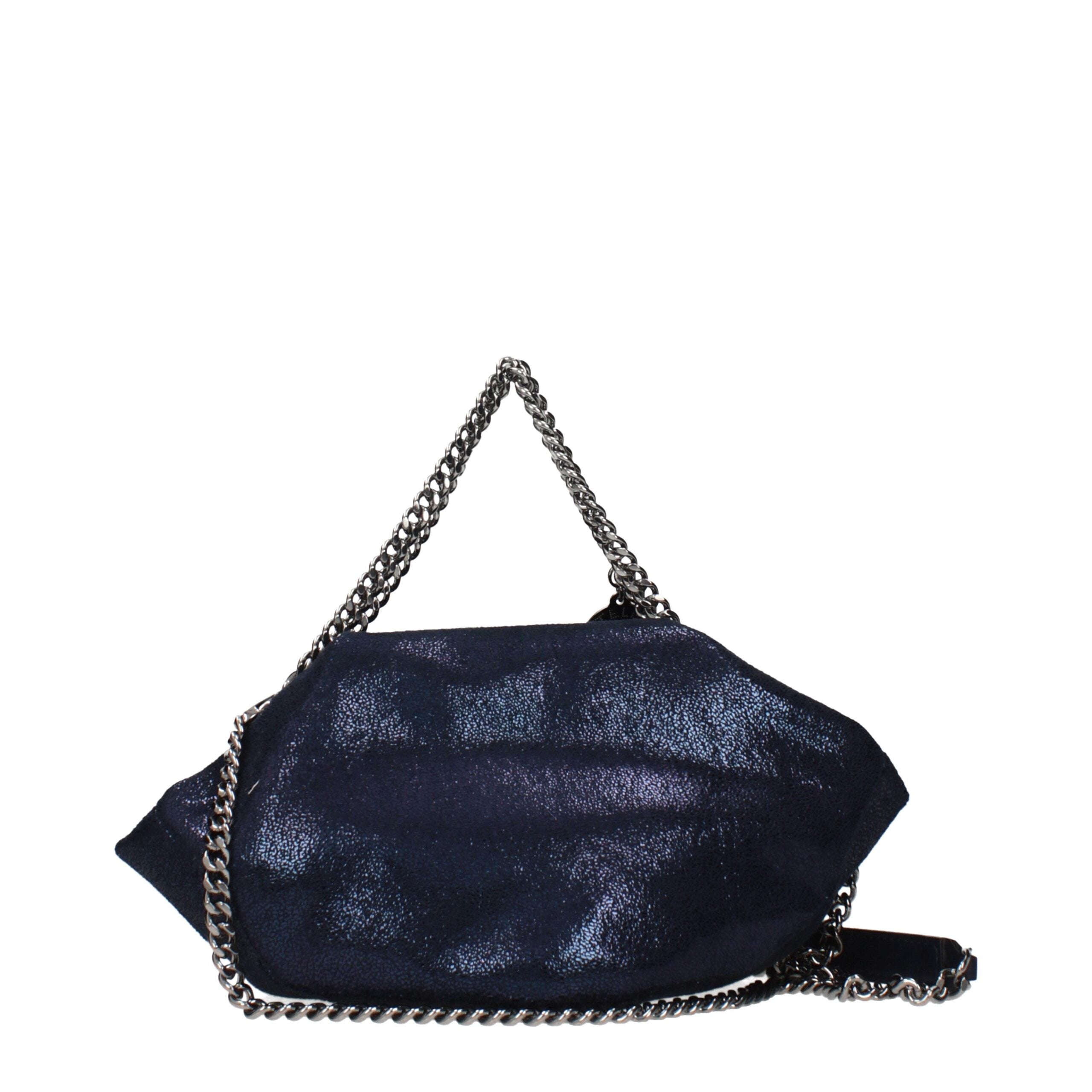 Blue Leather Handbag