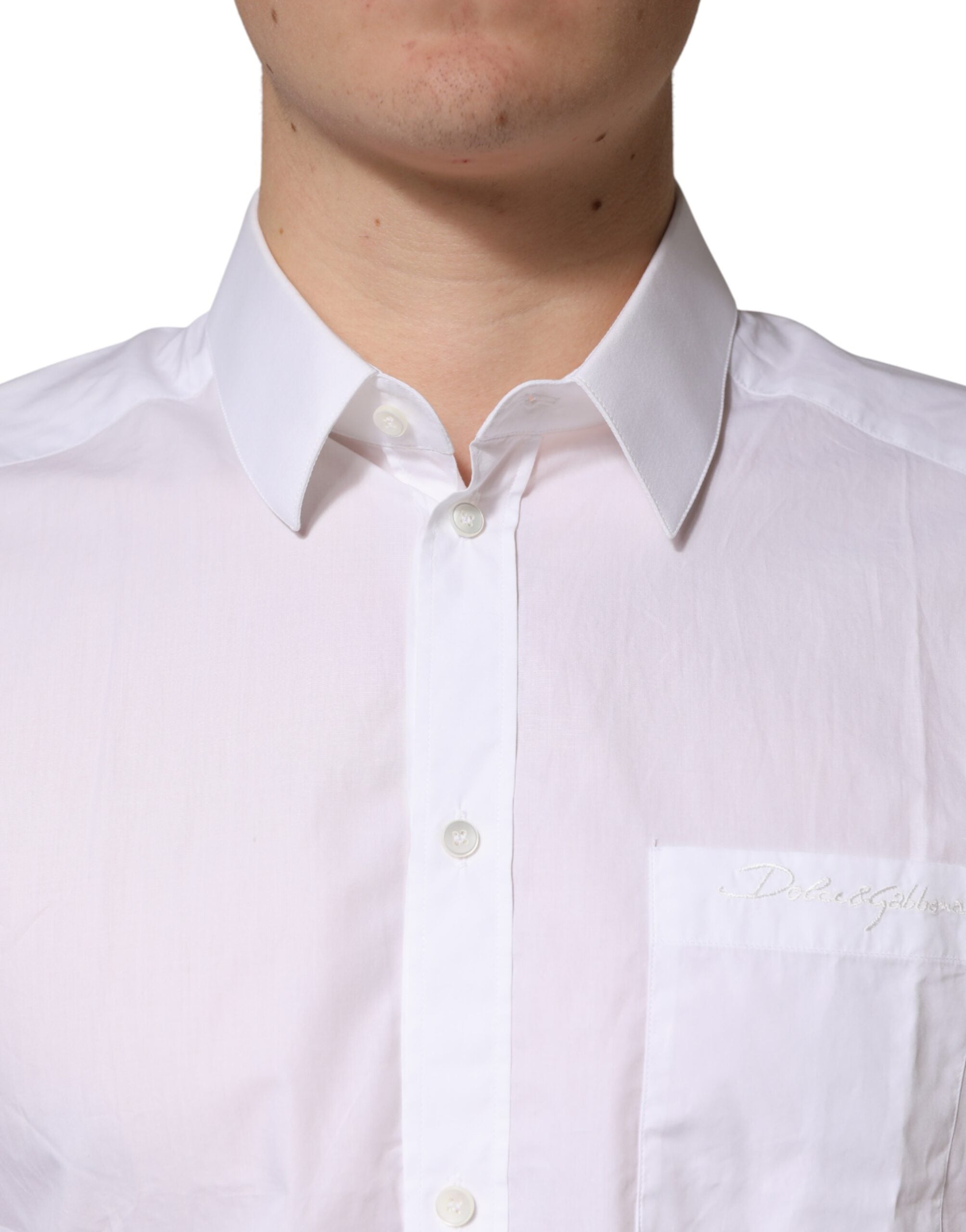 White GOLD Cotton Collared Formal Dress Shirt