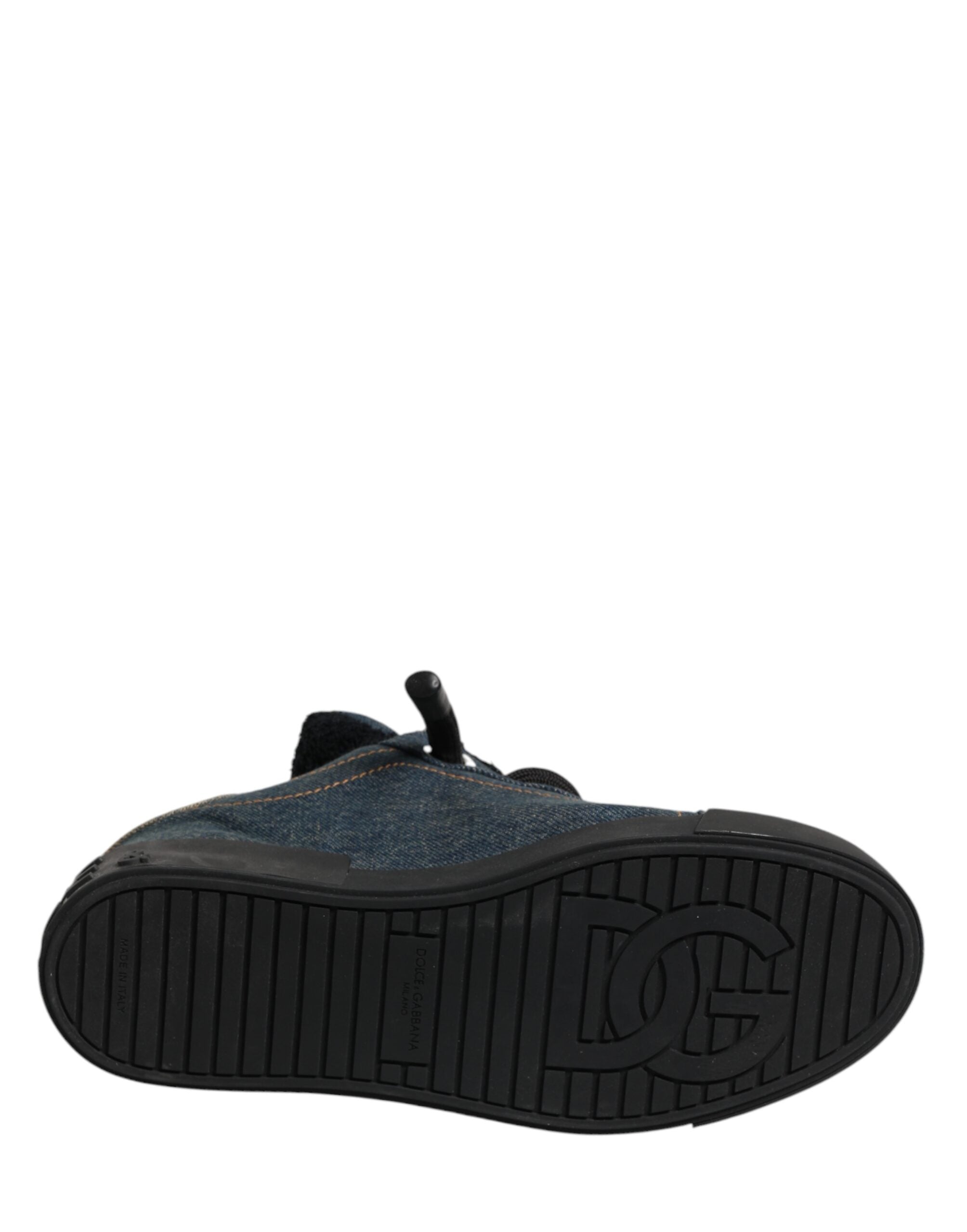 Multicolor Color Block Denim Low Top Sneakers Shoes