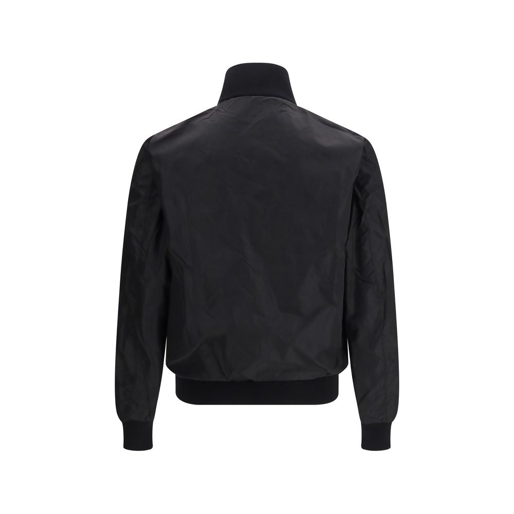 Black Fleece Wool Bomber
