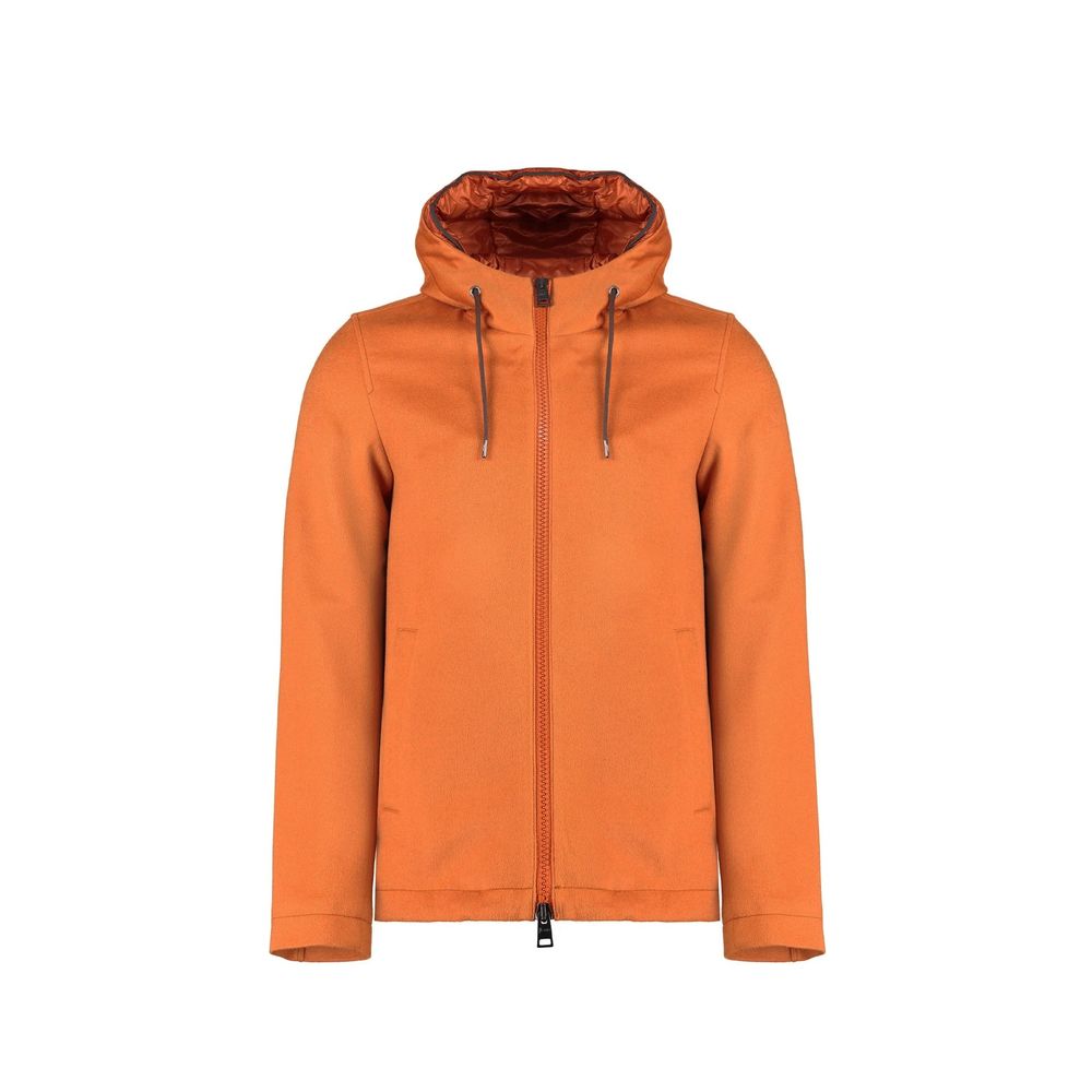 Orange Cashmere Jackets And Coat