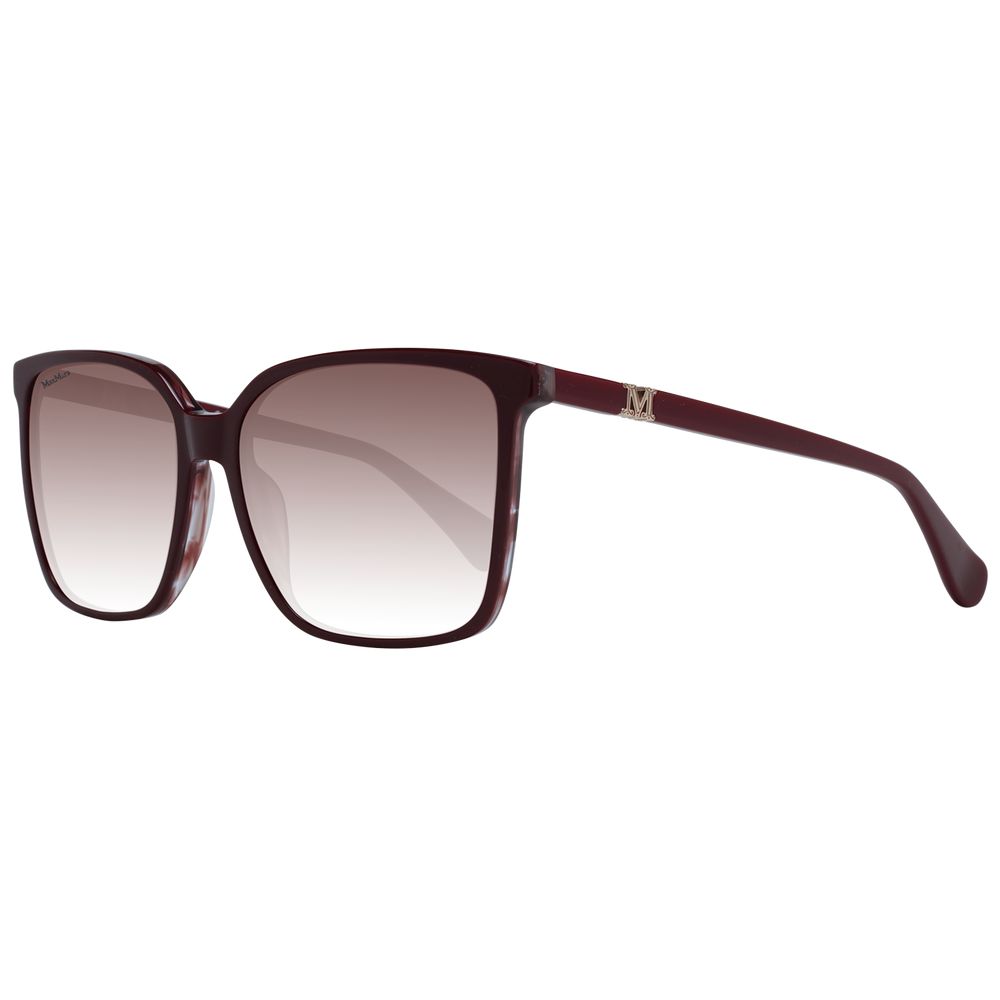 Burgundy Plastic Sunglasses
