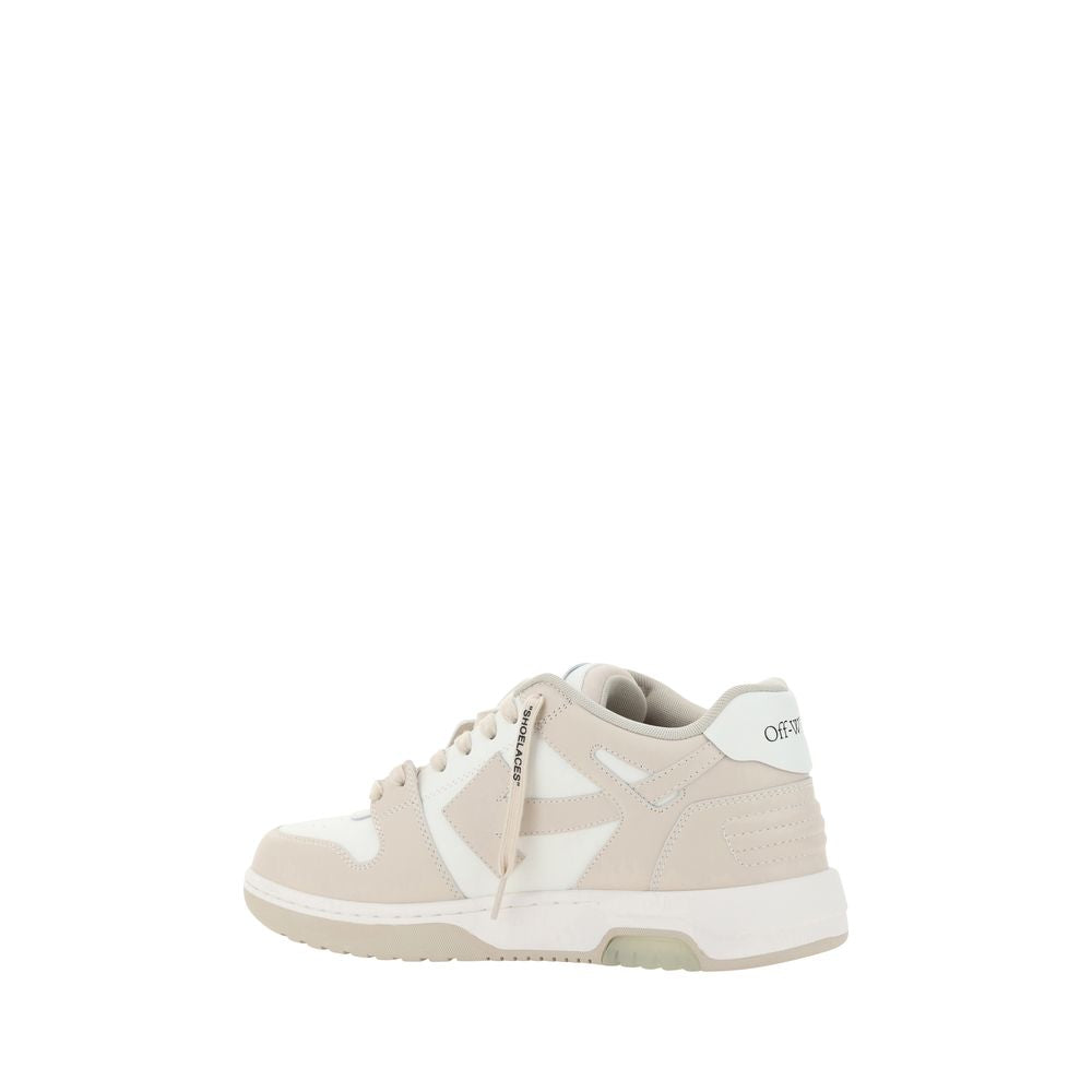 Beige Polyester Low Top Sneakers