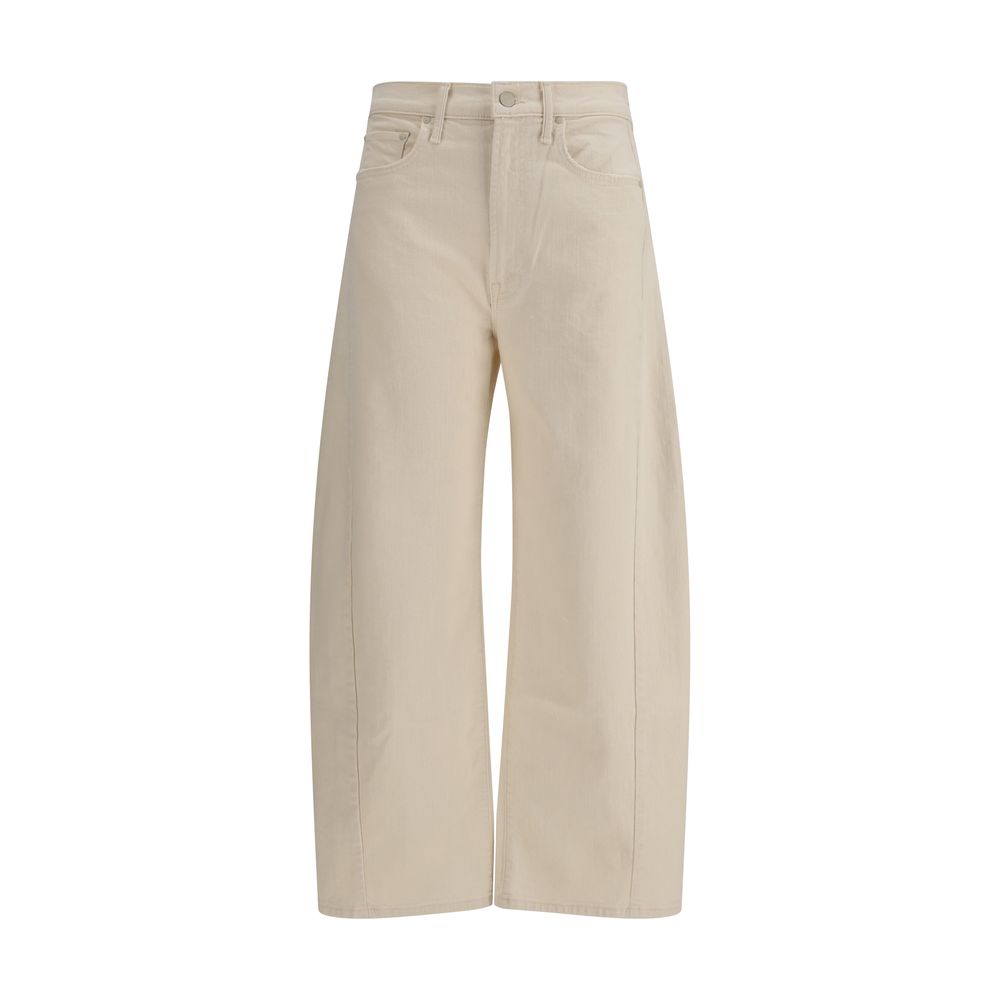 Cream Cotton Jeans Denim