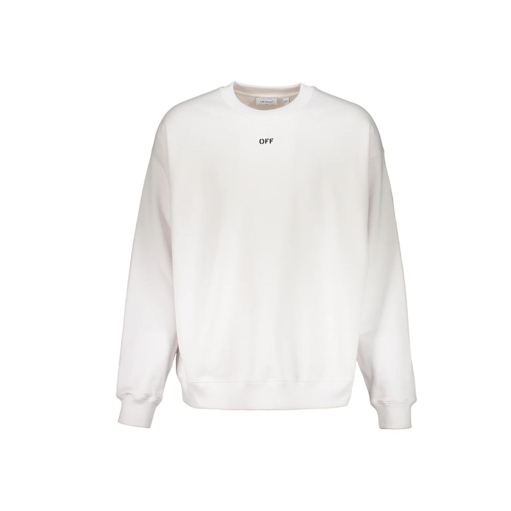 White Cotton Sweatshirt
