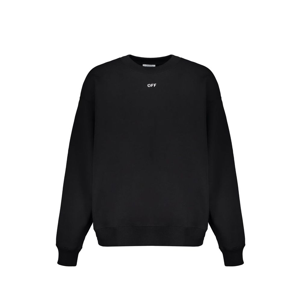 Black Cotton Sweatshirt
