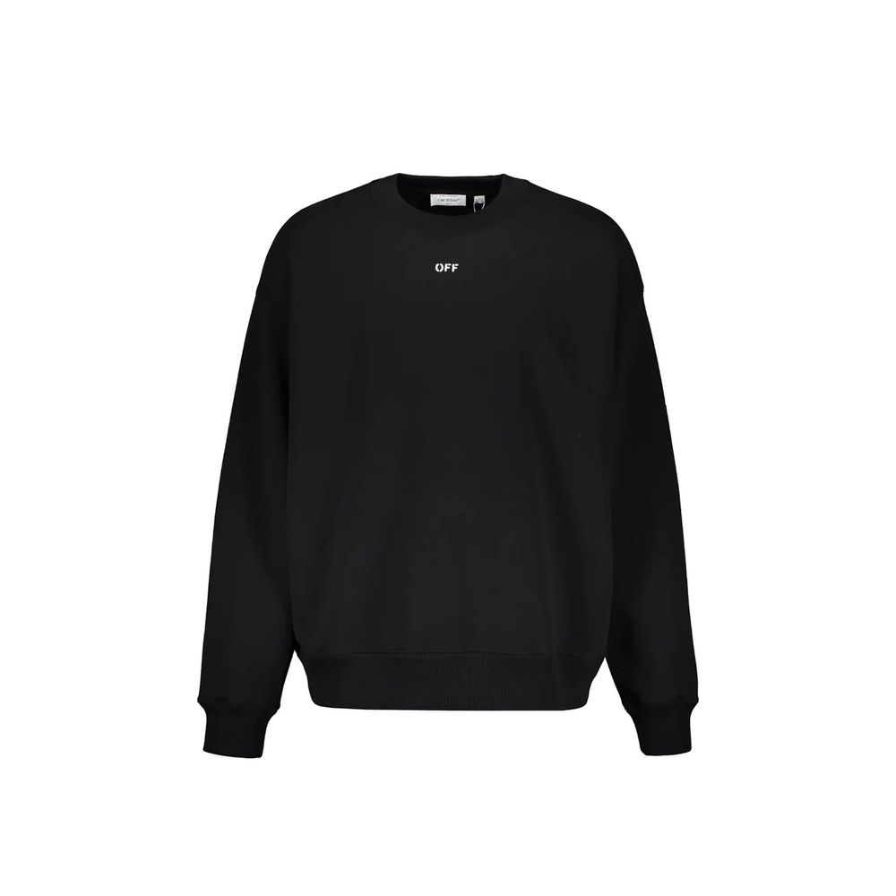Black Cotton Sweatshirt