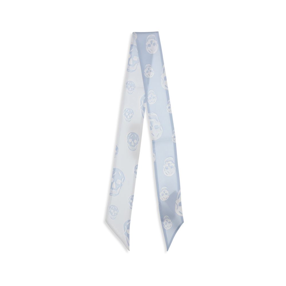 Light Blue Silk Scarf