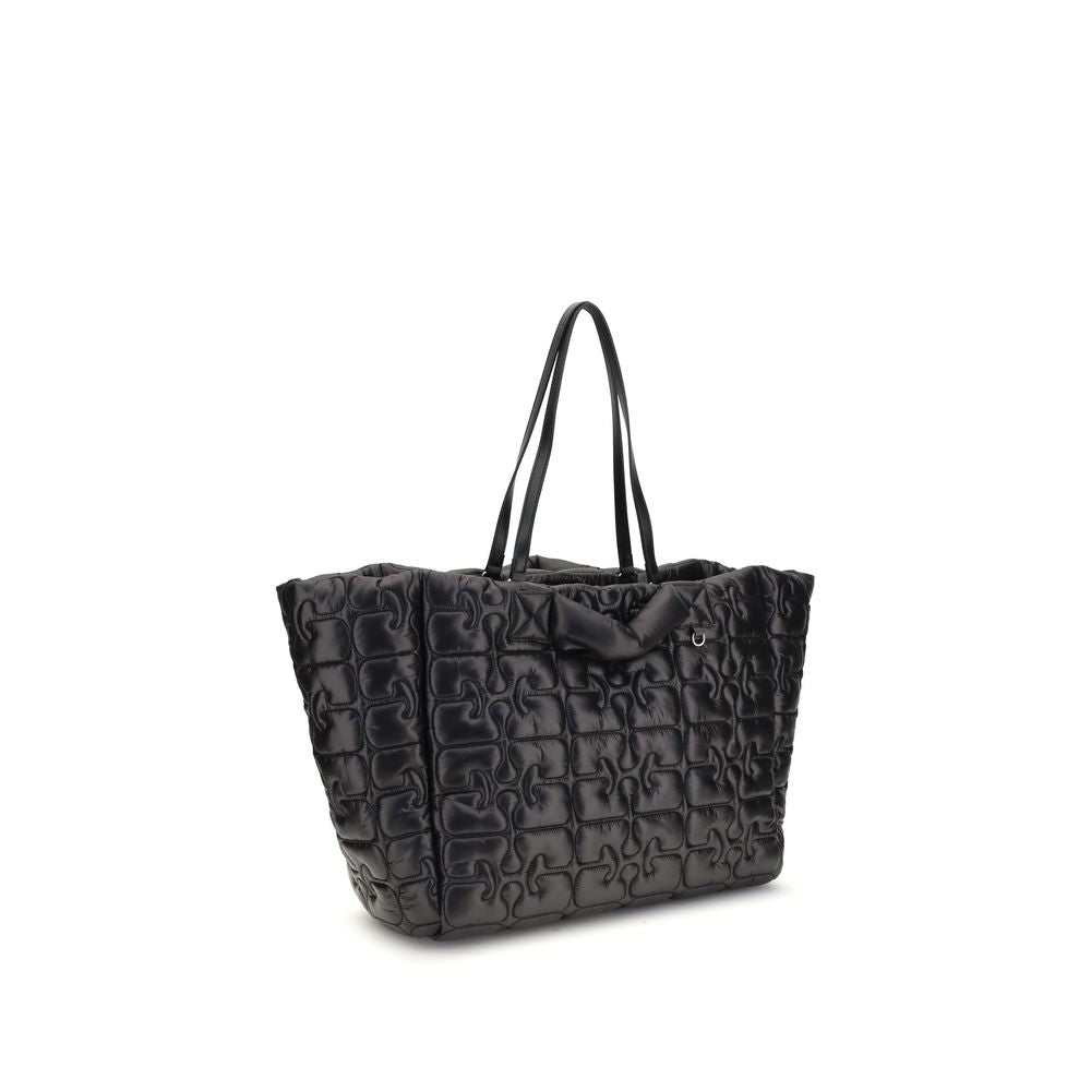 Black Polyamide Shoulder Bag