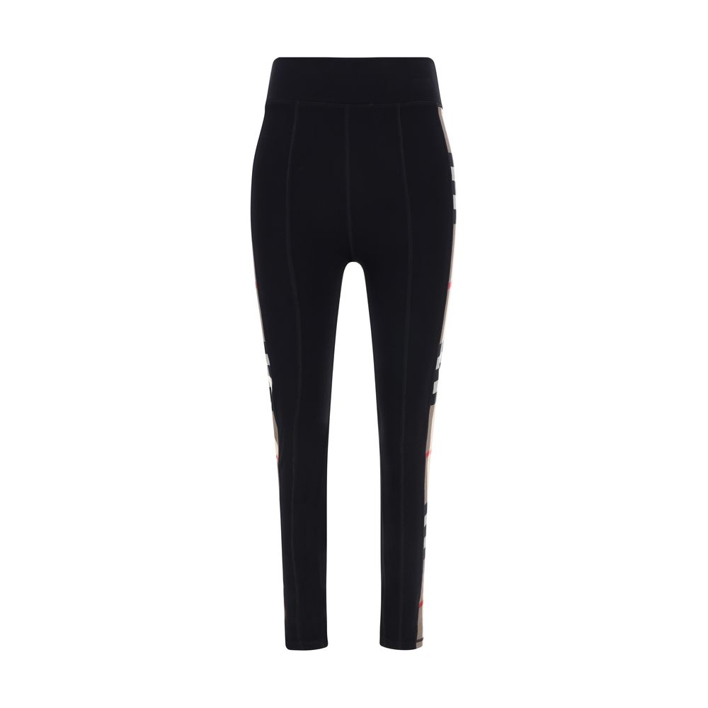Black Elastane Leggings